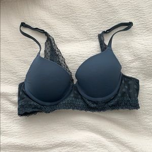 34a Steel blue aerie bra